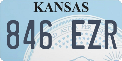 KS license plate 846EZR