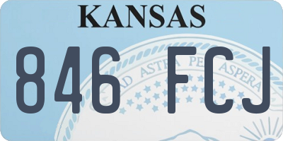 KS license plate 846FCJ