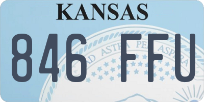 KS license plate 846FFU