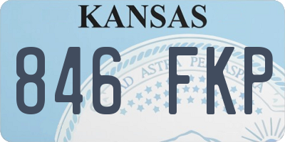 KS license plate 846FKP