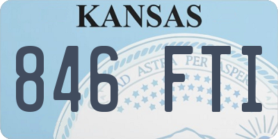 KS license plate 846FTI