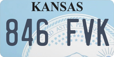 KS license plate 846FVK