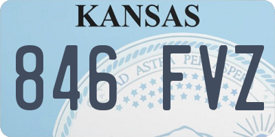 KS license plate 846FVZ