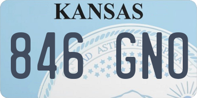 KS license plate 846GNO