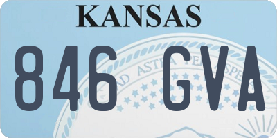 KS license plate 846GVA