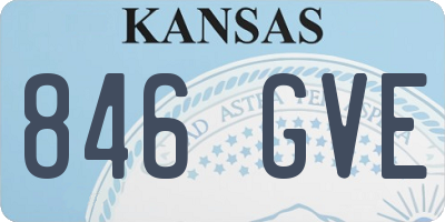 KS license plate 846GVE