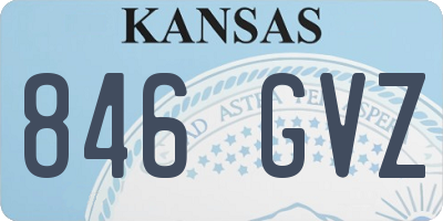 KS license plate 846GVZ