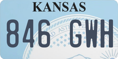 KS license plate 846GWH