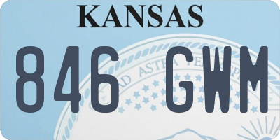 KS license plate 846GWM