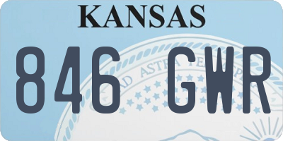 KS license plate 846GWR
