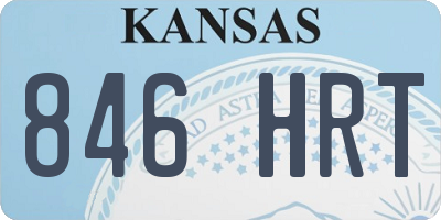 KS license plate 846HRT