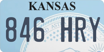 KS license plate 846HRY