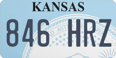 KS license plate 846HRZ