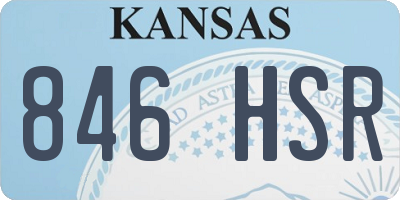 KS license plate 846HSR