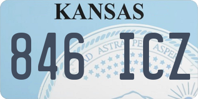 KS license plate 846ICZ