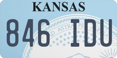 KS license plate 846IDU