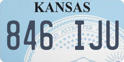 KS license plate 846IJU