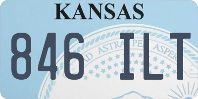 KS license plate 846ILT