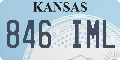 KS license plate 846IML