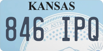 KS license plate 846IPQ