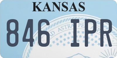 KS license plate 846IPR