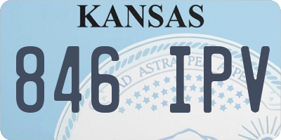 KS license plate 846IPV