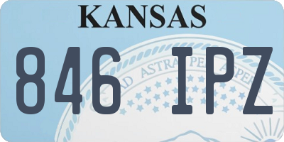 KS license plate 846IPZ