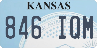 KS license plate 846IQM