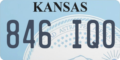 KS license plate 846IQO