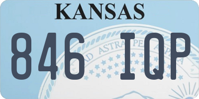 KS license plate 846IQP