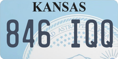 KS license plate 846IQQ