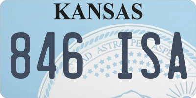 KS license plate 846ISA