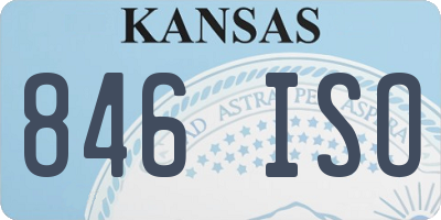 KS license plate 846ISO