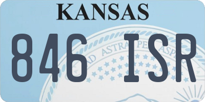 KS license plate 846ISR