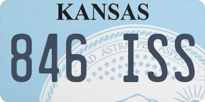 KS license plate 846ISS
