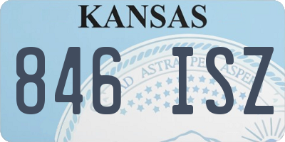 KS license plate 846ISZ