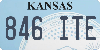 KS license plate 846ITE