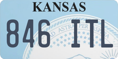 KS license plate 846ITL