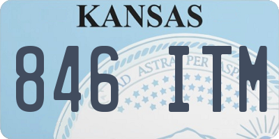 KS license plate 846ITM