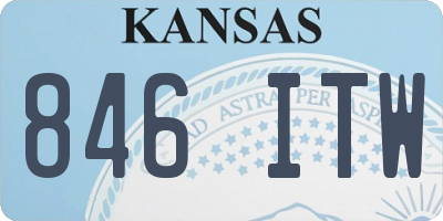 KS license plate 846ITW