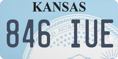 KS license plate 846IUE