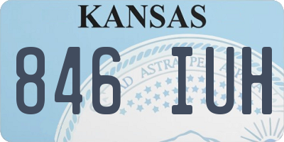 KS license plate 846IUH