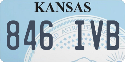 KS license plate 846IVB