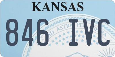 KS license plate 846IVC