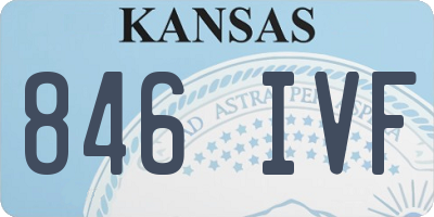 KS license plate 846IVF