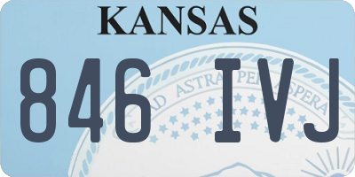 KS license plate 846IVJ