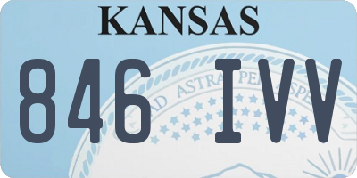 KS license plate 846IVV