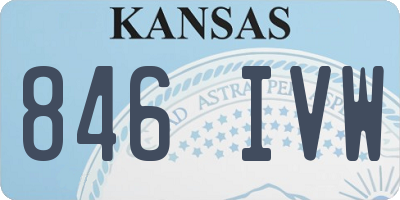 KS license plate 846IVW