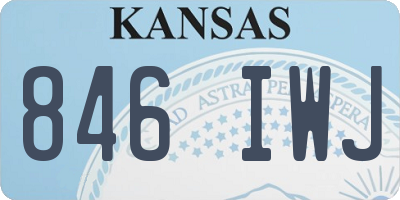 KS license plate 846IWJ
