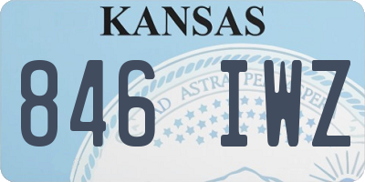 KS license plate 846IWZ